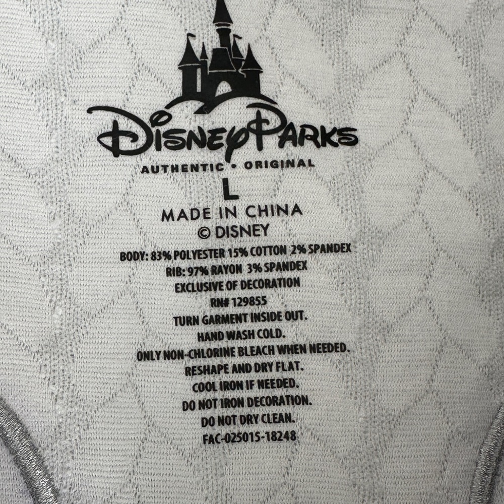 Disney Parks I Believe in Magic Zip Up Hoodie Sweatshirt Gray Mickey Large Vacay - Picture 5 of 5